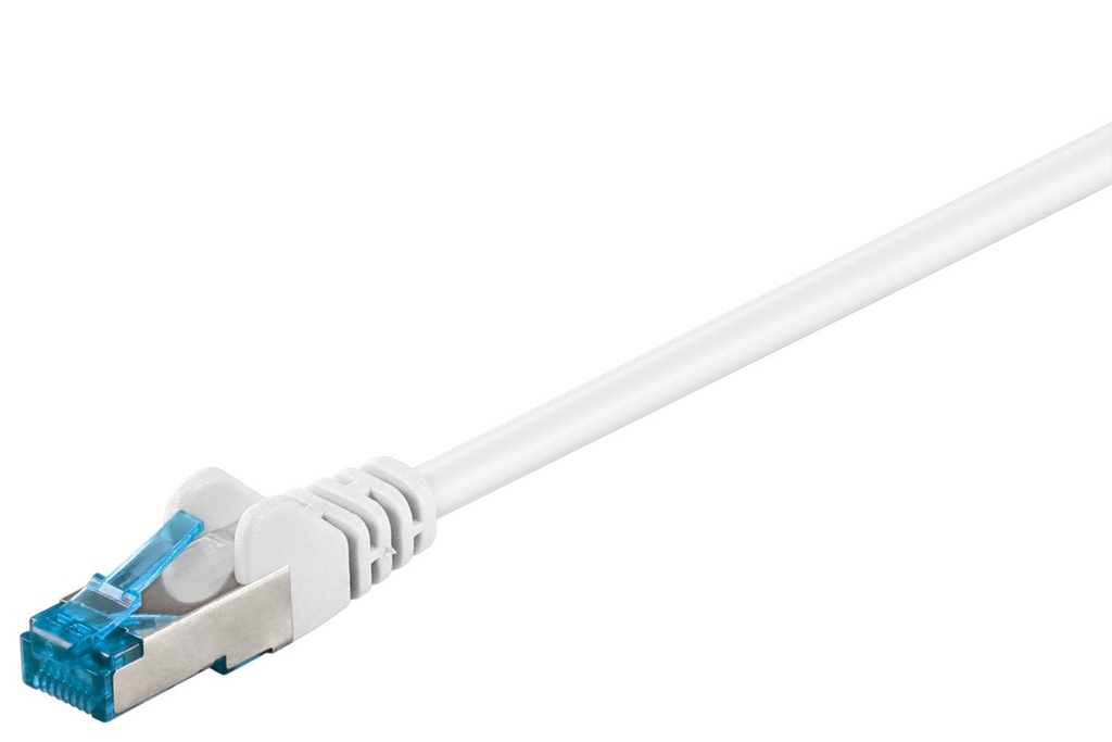 Võrgukaabel Cat6a S/FTP 30.0m, valge, PiMF, LSZH, CU, Ultra-Flex