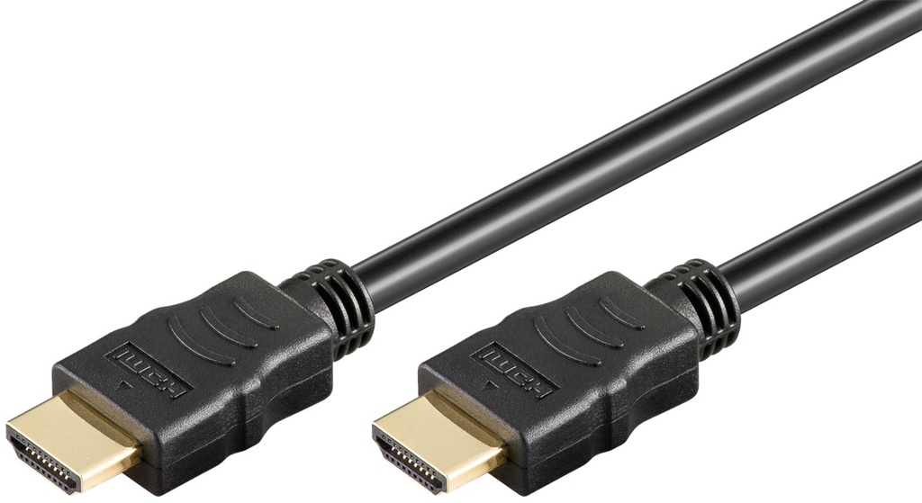 HDMI kaabel 1.0m + Ethernet, 4K 3840x2160p@60Hz, pehme/painduv, must