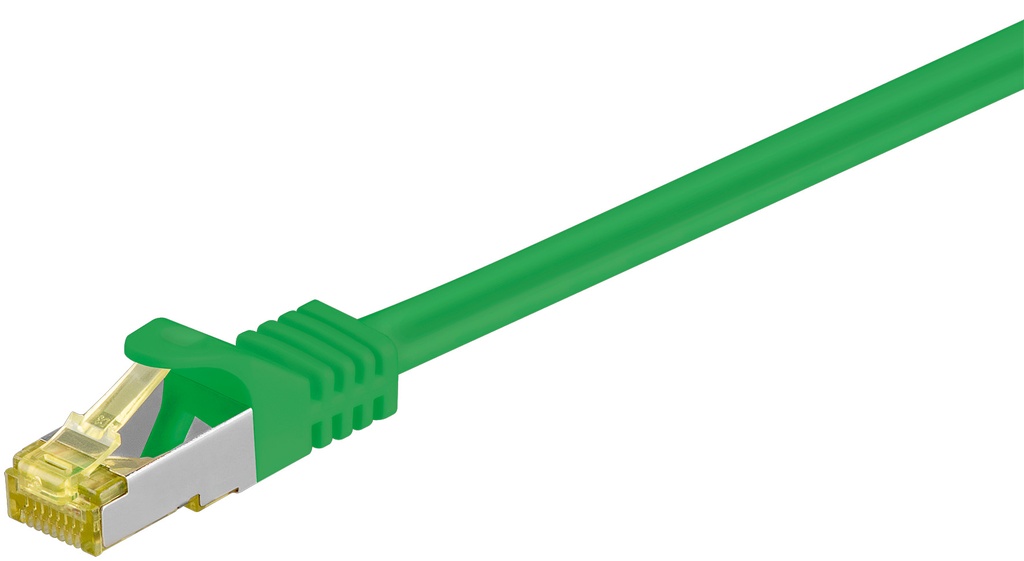 Võrgukaabel CAT6A S/FTP 15.0m, roheline, 500 MHz, PiMF, LSZH, CU, CAT 7 kaablist