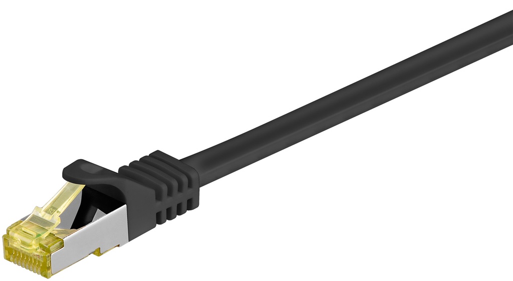 Võrgukaabel CAT6A S/FTP 20.0m, must, 500 MHz, PiMF, LSZH, CU, CAT 7 kaablist