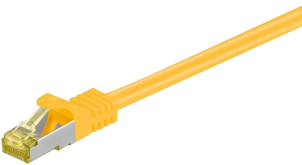Võrgukaabel CAT6A S/FTP 25.0m, kollane, 500 MHz, PiMF, LSZH, CU, CAT 7 kaablist