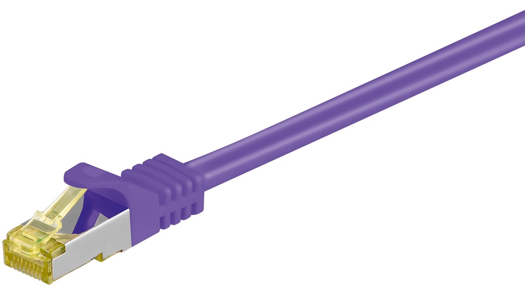 Võrgukaabel CAT6A S/FTP 30.0m, lilla, 500 MHz, PiMF, LSZH, CU, CAT 7 kaablist