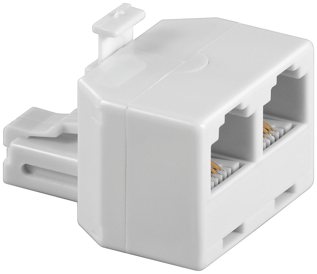[93050] T-adapter 1xRJ11 plug > 2xRJ11 jack