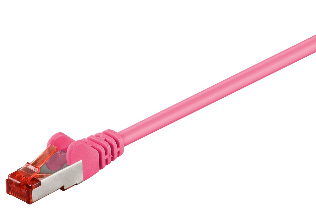 Võrgukaabel Cat6 S/FTP 15.0m, magenta, PiMF, LSZH, CU