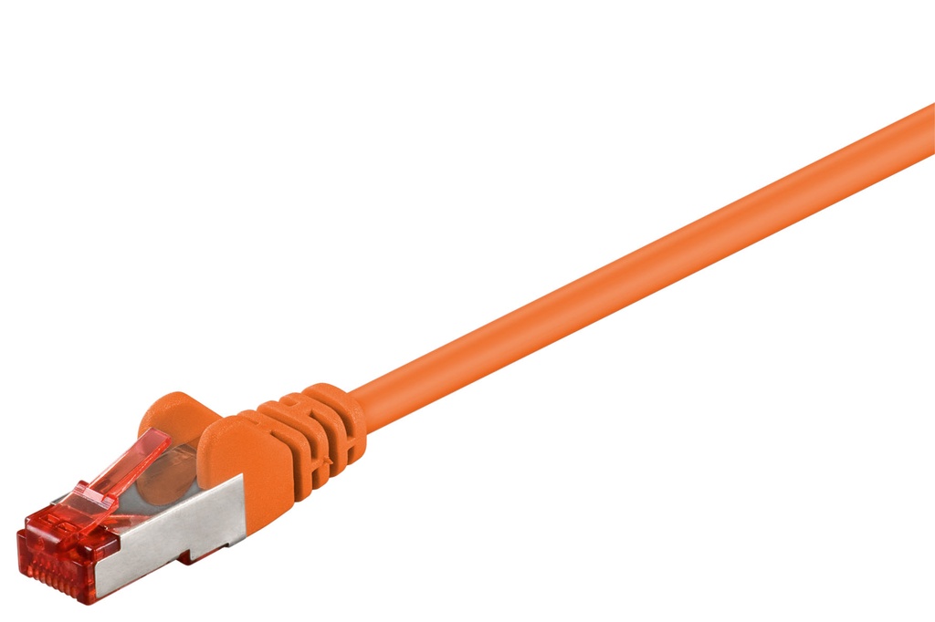 Võrgukaabel Cat6 S/FTP 0.5m, oranz, PiMF, LSZH, CU