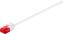 Võrgukaabel Cat6 UTP 2.0m, valge, CU, Slim