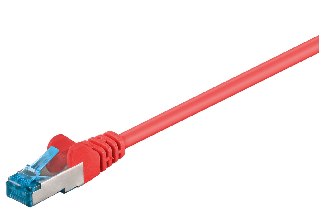 Võrgukaabel Cat6a S/FTP 5.0m, punane, PiMF, LSZH, CU