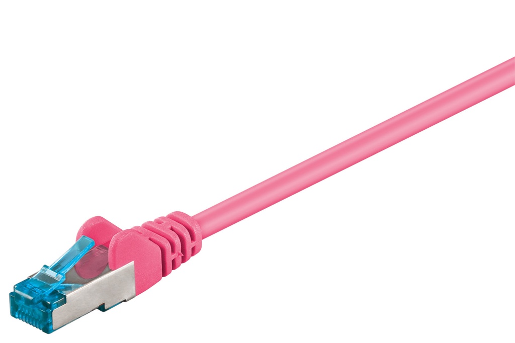 Võrgukaabel Cat6a S/FTP 7.5m, magenta, PiMF, LSZH, CU