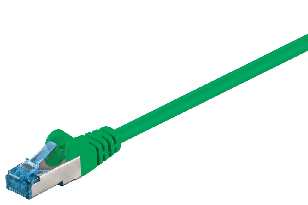 Võrgukaabel Cat6a S/FTP 0.25m, roheline, PiMF, LSZH, CU