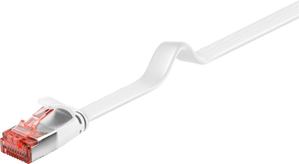 CAT 6 flat-patch cable 0.25m, U/FTP, white