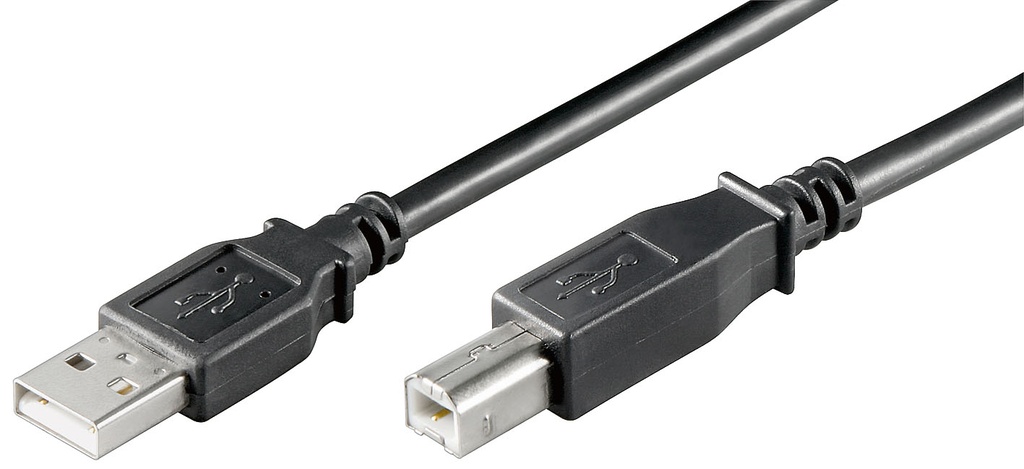 [95129] USB AB 025 LC HiSpeed 2.0 black 0.25m