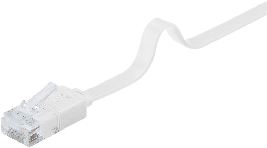 Võrgukaabel Cat6 UTP 15.0m, valge, lapik, CU