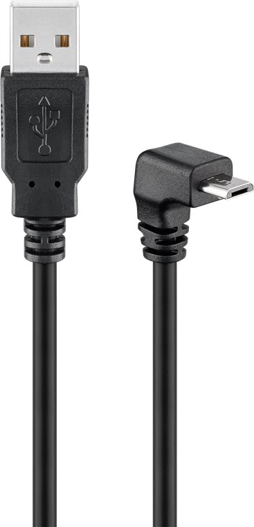 [95343] USB MICRO-B 180 black 90° 1.8m