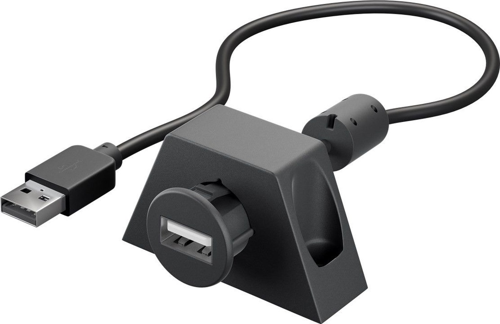 [95444] USB Verl AA 060 CLIP II black 2.0 0.6m