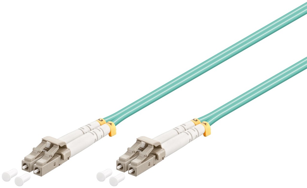 Fibre Optic Cable, Multimode (OM3) Aqua, 10.0m