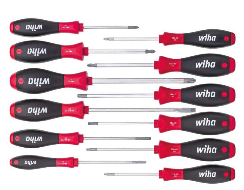 [WIHA.302HK12] Screwdriver set SoftFinish® assorted 12-pcs