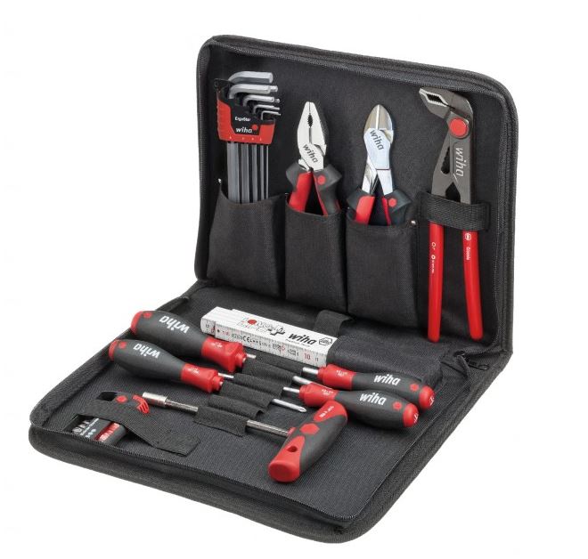 [WIHA 9300-026] Tööriistakomplekt mehaanikule, 11 osa + kott