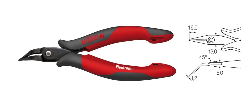 [WIHA Z36103] Peenmokk-tangid, painutatud otsad, 158mm Wiha Electronic