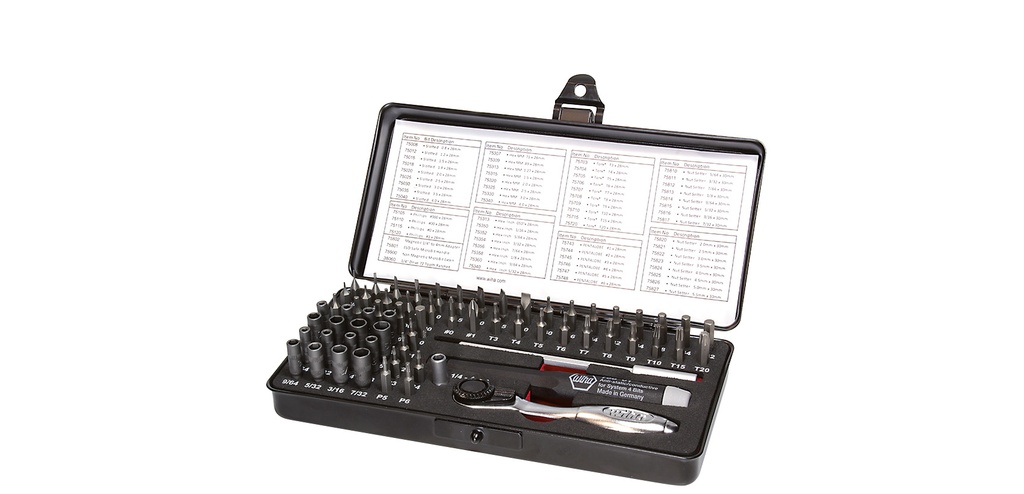 [WIHA 7000SK65ESD] Micro-bit set ESD Mixed 65-pcs. in box